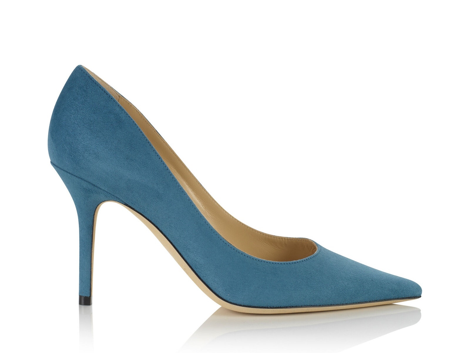 Jimmy Choo Suede Blue Agnes Pumps Size 34.5